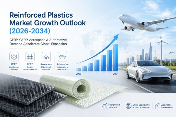 Reinforced Plastics Market Growth Outlook (2026-2034): CFRP, GFRP, Aerospace & Automotive Demand Accelerate Global Expansion