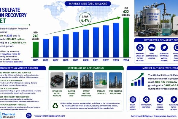 Lithium Sulfate Solution Recovery Market Forecast 2034: Battery Recycling Demand Driving Growth