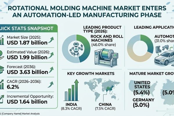 Rotational Molding Machine Market Enters an Automation-Led Manufacturing Phase