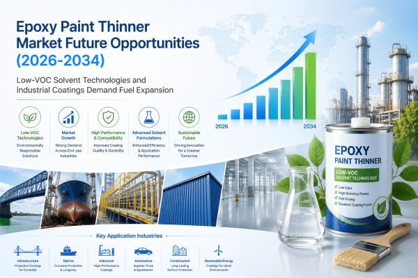 Epoxy Paint Thinner Market Future Opportunities (2026-2034): Low-VOC Solvent Technologies and Industrial Coatings Demand Fuel Expansion