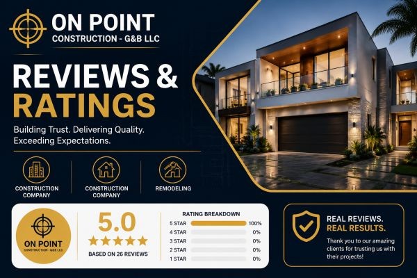 On Point Construction - G&B LLC Reviews and Ratings