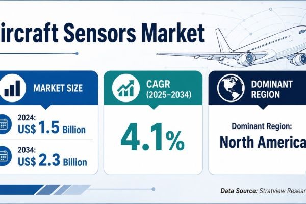 Aircraft Sensors Market to Reach US$ 2.3 Billion by 2034 as Sensor Integration Expands