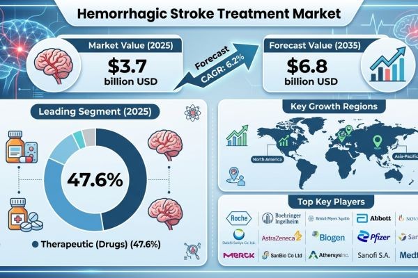 Global Hemorrhagic Stroke Treatment Market Forecast 2025–2035: Market Expansion Driven by Clinical Innovation