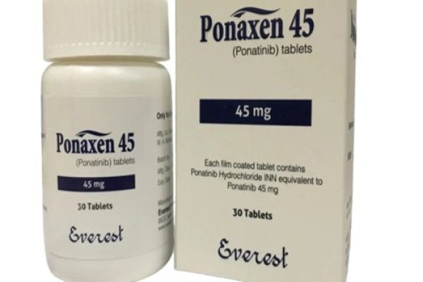How does the ponatinib 45mg tablet effectively treat leukemia?