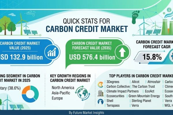 Global Carbon Credit Market Forecast 2025–2035: Market Expansion Driven by Climate Commitments