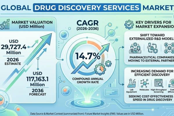 Global Drug Discovery Services Market Forecast 2026–2036: Market Expansion Driven by Externalized R&D
