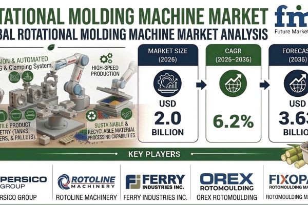 Rotational Molding Machine Market to Reach USD 3.63 Billion by 2036 as Smart Manufacturing Trends Reshape Production Processes