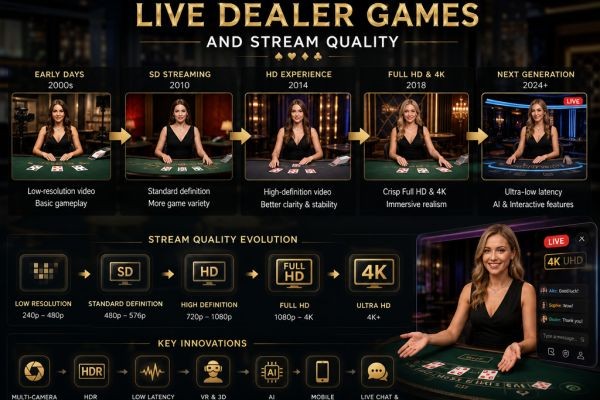 Exploring the History of Live Dealer Games and Stream Quality