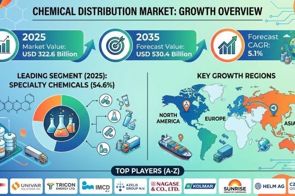 Global Chemical Distribution Market Forecast 2025–2035: Market Expansion Driven by Regulatory Compliance and Key Industry Demand