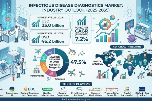Infectious Disease Diagnostics Market Forecast 2025–2035: Market Expansion Driven by Rising Disease Burden