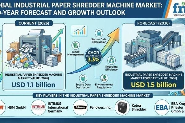 Industrial Paper Shredder Machine Market Future Influenced by Compliance and Efficiency