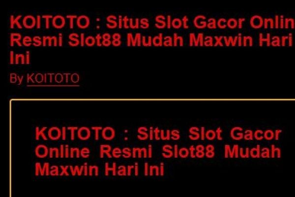 Situs Slot and the Growth of Digital Entertainment Platforms