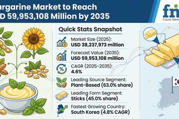 Margarine Market to Reach USD 59,953,108 Million by 2035