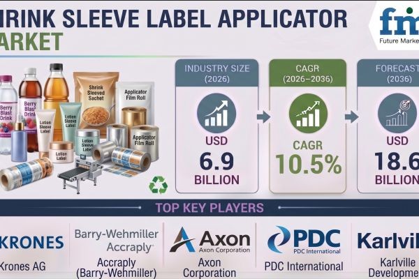 Shrink Sleeve Label Applicator Market to Reach USD 18.6 Billion by 2036 as Smart Packaging and Labeling Technologies Advance