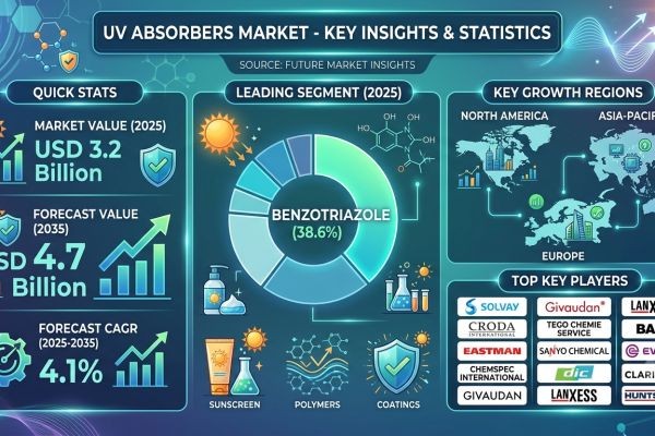 Global UV Absorbers Market Forecast 2026–2036: Market Expansion Driven by Polymer Advancements