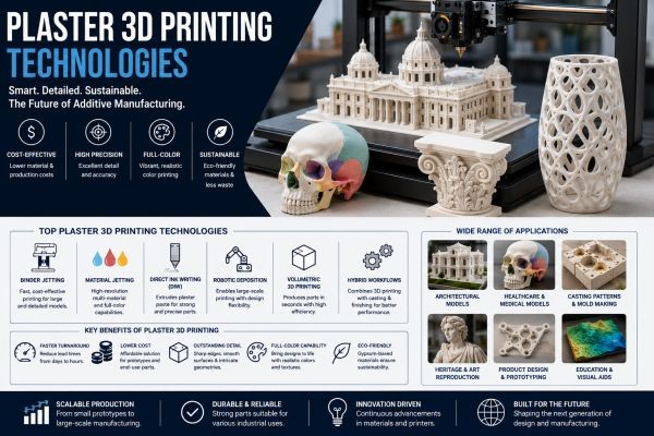 Plaster 3D Printing Explained: Technologies, Benefits, Applications, and Future Trends