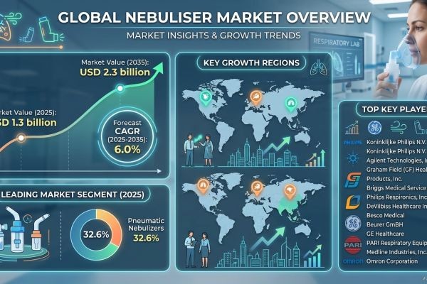 Global Nebuliser Market Forecast 2025–2035: Market Expansion Driven by Respiratory Illnesses