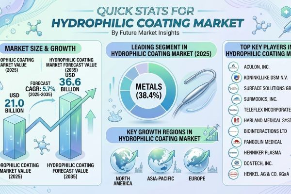 Hydrophilic Coating Market Forecast 2026–2036: Market Expansion Driven by Medical Advancements