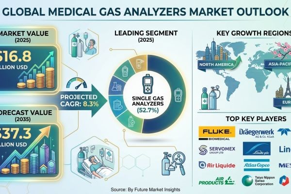 Medical Gas Analyzers Market Forecast 2026–2036: Market Expansion Driven by Healthcare Safety Regulations