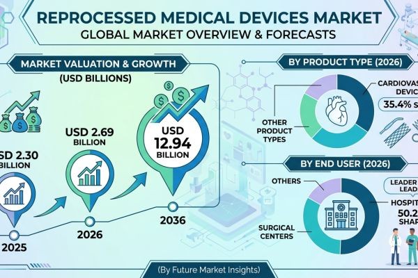 Reprocessed Medical Devices Market Forecast 2026–2036: Market Expansion Driven by Cost Pressures