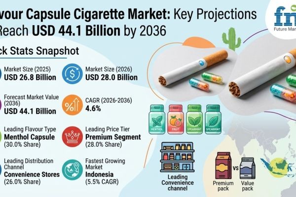 Flavour Capsule Cigarette Market to Reach USD 44.1 Billion by 2036
