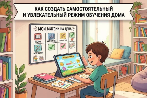 Как создать самостоятельный и увлекательный режим обучения дома