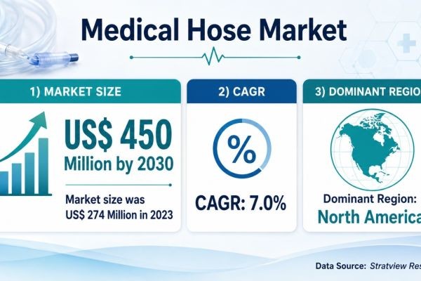 Medical Hose Market Size to Reach US$ 450 Million by 2030 with Medical Applications Maintaining Dominance