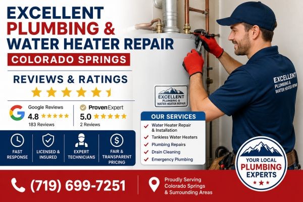 Excellent Plumbing & Water Heater Repair Colorado Springs Reviews and Ratings