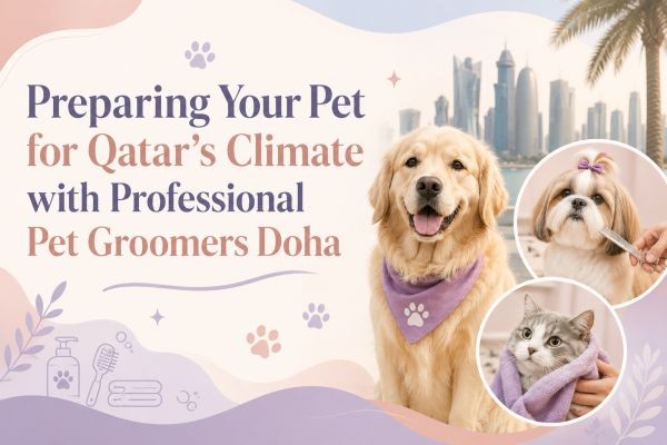 Preparing Your Pet for Qatar’s Climate with Professional Pet Groomers Doha