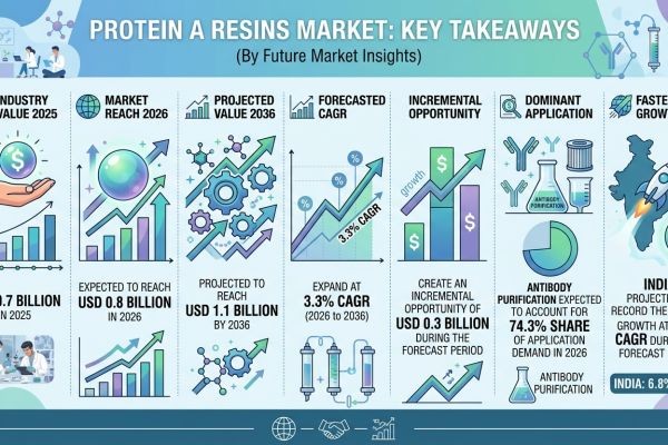 Protein A Resins Market Forecast 2026–2036: Market Expansion Driven by Biologics Growth