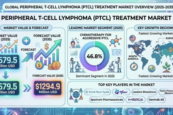 Peripheral T-Cell Lymphoma Treatment Market Forecast 2025–2035: Market Expansion Driven by Targeted Therapies