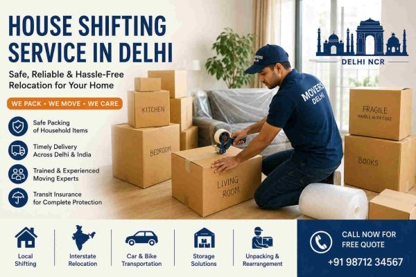 Reliable House Shifting Service in Delhi for Safe Relocation
