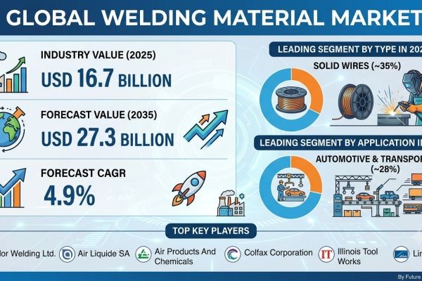 Global Welding Materials Market Forecast 2025–2035: Industrial Automation and Infrastructure Surges Accelerate Market
