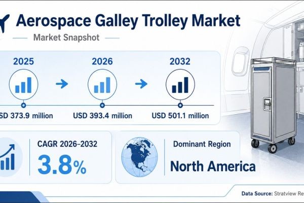Aerospace Galley Trolley Market to Reach USD 501.1 Million by 2032, Driven by Cabin Modernization
