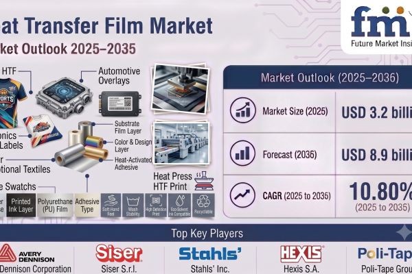 Heat Transfer Films Market to Reach USD 8.9 Billion by 2035 as Consumer Preference for Customized Products Continues to Rise
