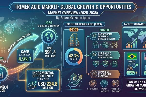 Global Trimer Acid Market Forecast 2026–2036: Market Expansion Driven by Industrial Production