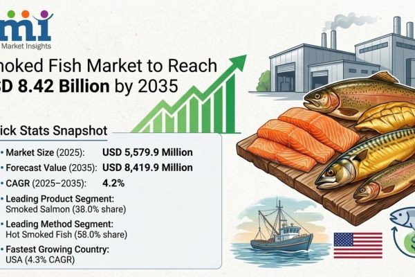 Smoked Fish Market to Reach USD 8.42 Billion by 2035