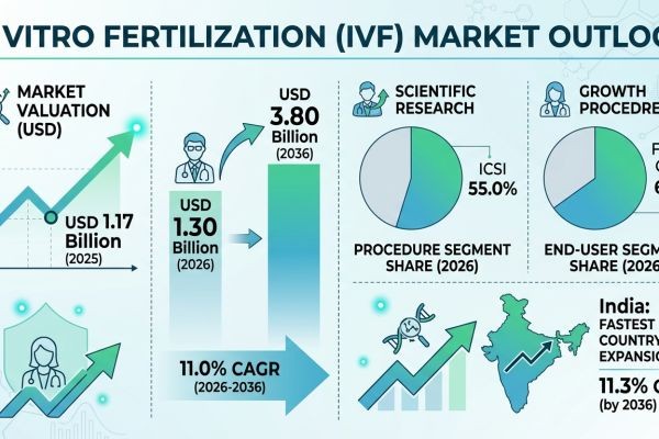 In Vitro Fertilization Market Forecast 2026–2036: Global Expansion Driven by Delayed Childbearing