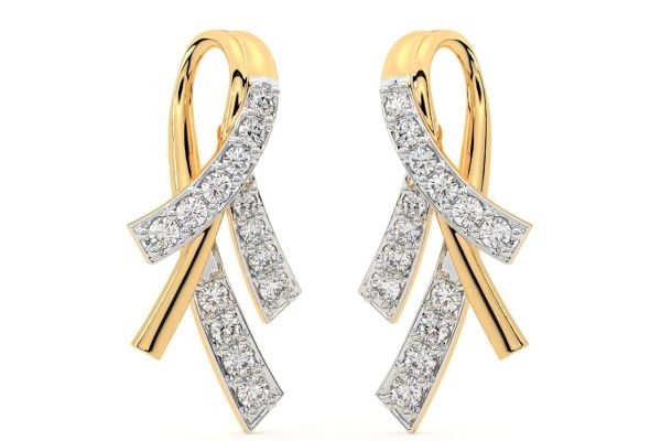 Stunning Gold Diamond Earrings Collection Online