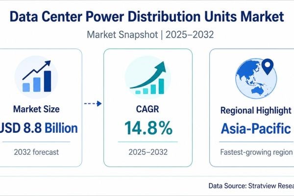 Data Center Power Distribution Units Market to Reach USD 8.8 Billion by 2032, Driven by High-Density Infrastructure Demand