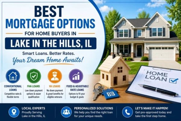 Best Mortgage Options for First-Time Home Buyers in Lake in the Hills, IL