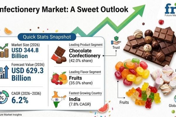 Confectionery Market to Reach USD 629.3 Billion by 2036