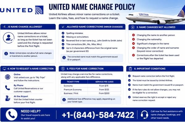 How Much Does United Charge for Name Change on Flight Tickets?