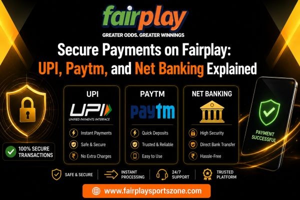Secure Payments on Fairplay: UPI, Paytm, and Net Banking Explained