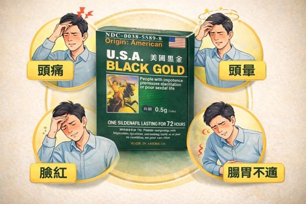 美國黑金真的安全嗎？男性最關心的美國黑金副作用與禁忌一次講清楚
