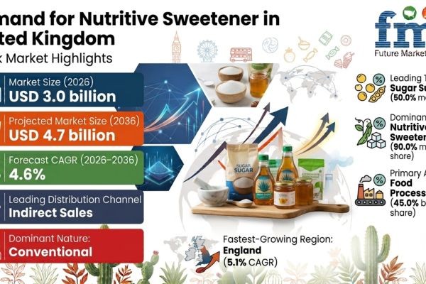 United Kingdom Nutritive Sweetener Market Set to Reach USD 4.7 Billion by 2036