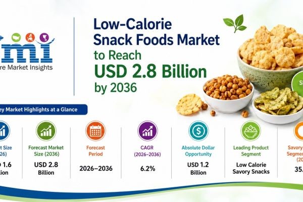 Low-Calorie Snack Foods Market to Reach USD 2.8 Billion by 2036