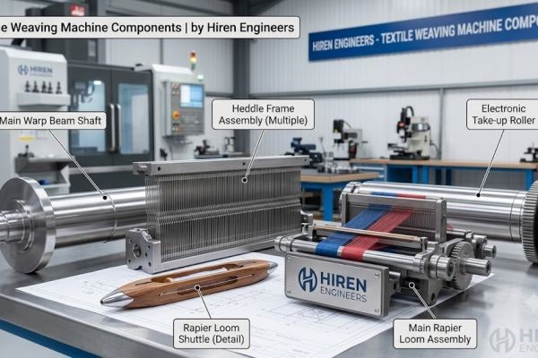 Textile Weaving Machine Components Picanol for Industrial Applications - Hiren Engineers