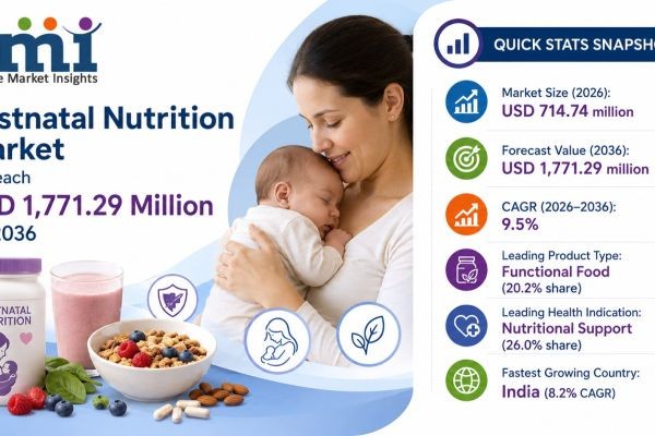 Global Postnatal Nutrition Market Grows from USD 2,714.7 Million in 2026 to USD 6,771.2 Million by 2036 at 9.5% CAGR