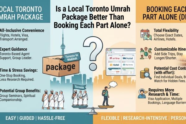 Is a Local Toronto Umrah Package Better Than Booking Each Part Alone?